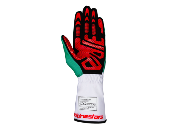 Alpinestars Tech 1-K V3 Weiß/Grün/Rot (FIA KARTING)