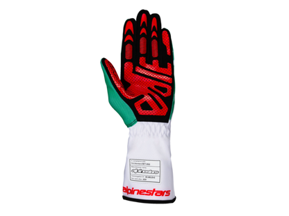 Alpinestars Tech 1-K V3 Weiß/Grün/Rot (FIA KARTING)