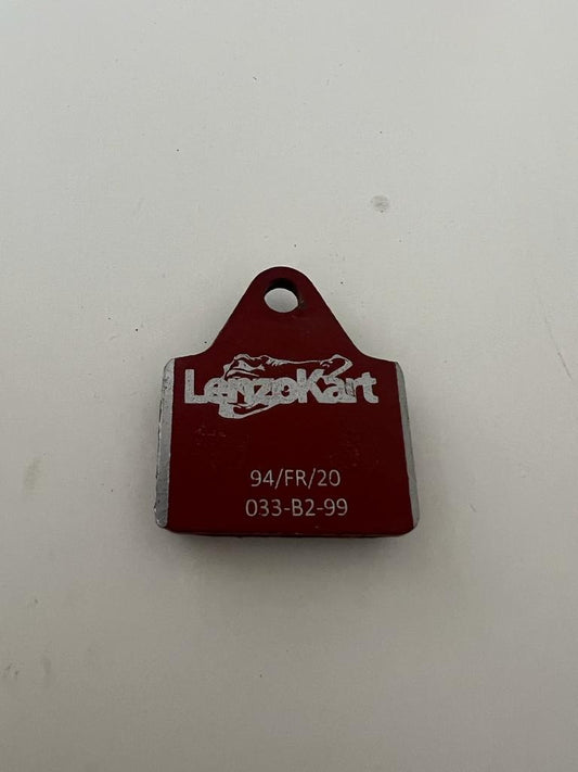 LenzoKart Minikart Bremsbelag Soft rot LKF12