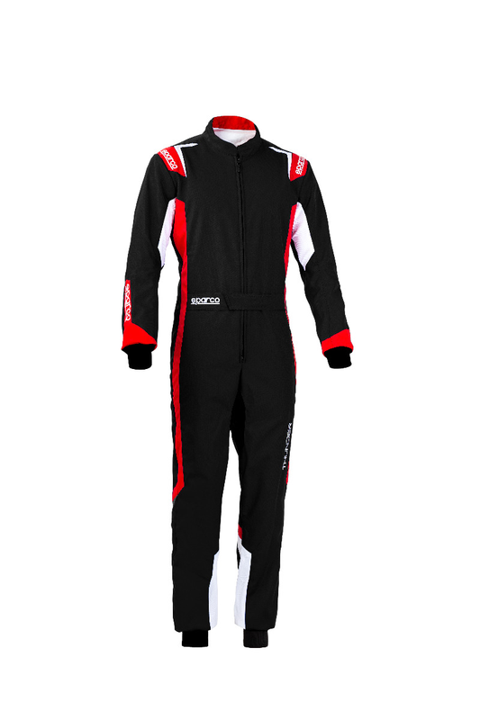 Sparco Thunder Overall schwarz/rot
